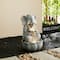 Glitzhome® 21.75" Zen-Style LED 2-Tier Elephant Outdoor Fountain